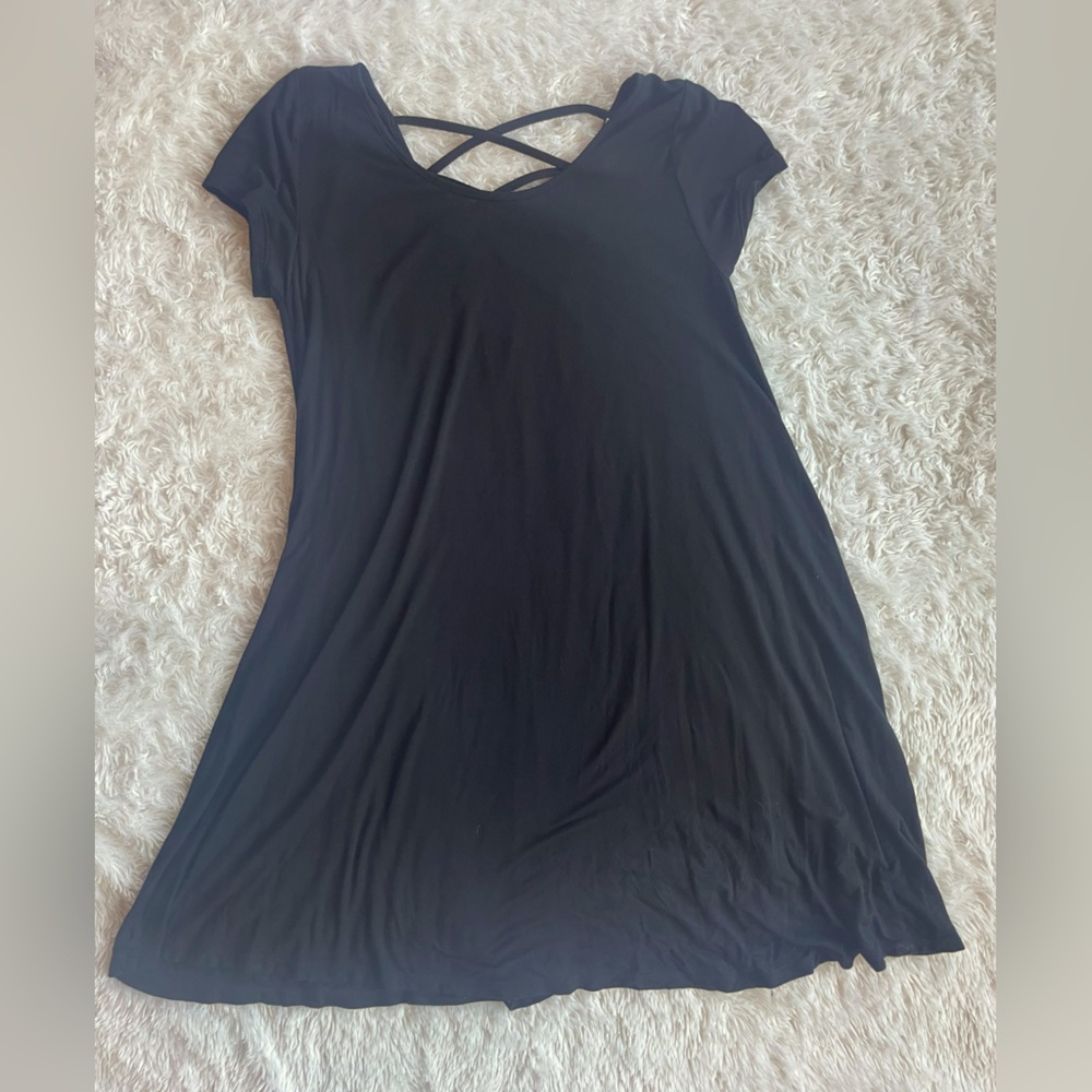 Black T shirt dress
